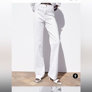NWT Zara White Flare Jeans